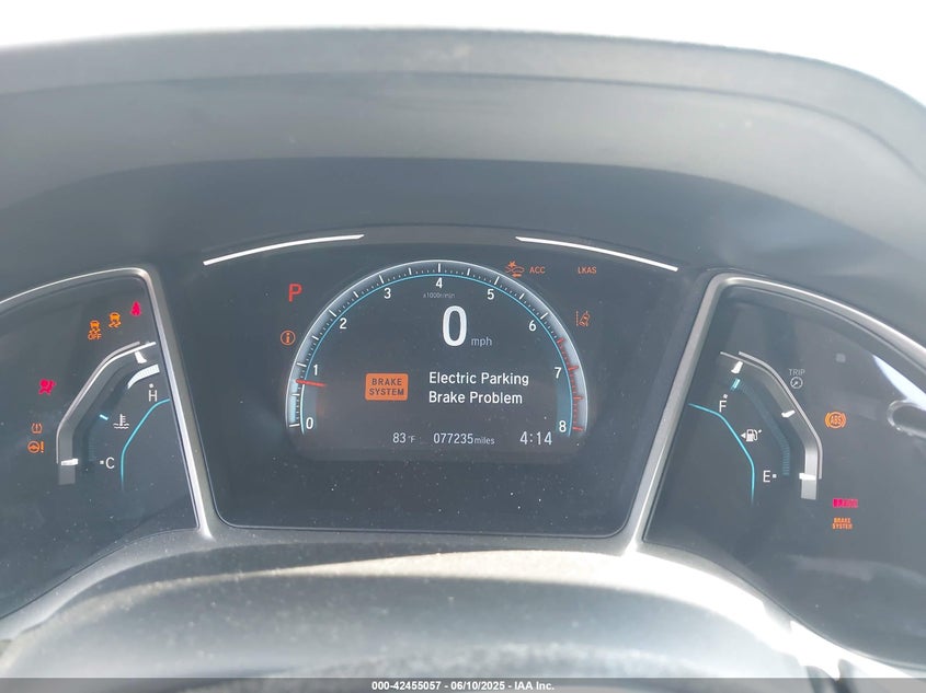 2019 HONDA CIVIC VIN: 19XFC1F79KE202910