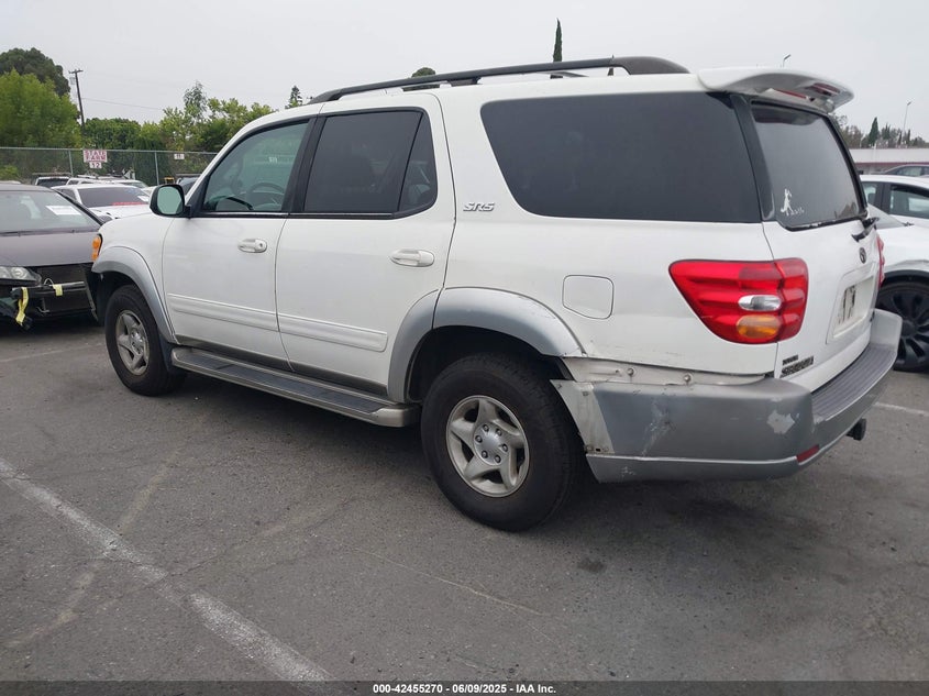 2002 Toyota Sequoia Sr5 V8 white other gasoline 5TDZT34AX2S109102 photo #4