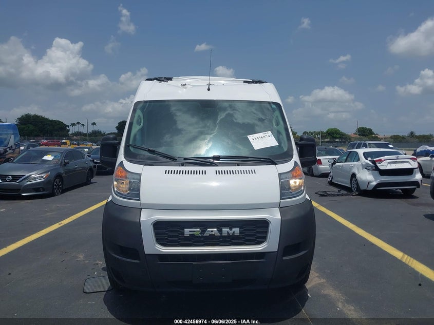 VIN 3C6LRVDG5ME543811 2021 RAM PROMASTER 2500 HIGH ROOF 159 WB