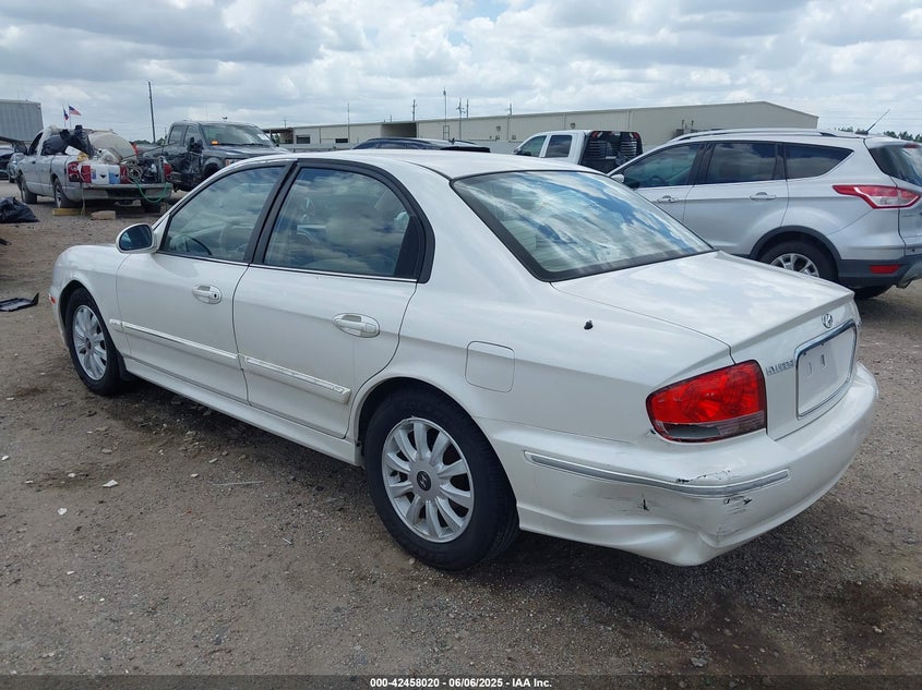2004 Hyundai Sonata Gls/Lx white sedan gasoline KMHWF35H14A996574 photo #4