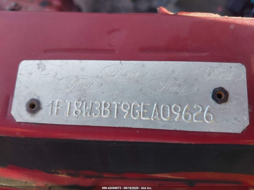2016 Ford F-350 Xlt VIN: 1FT8W3BT9GEA09626 Lot: 42458073