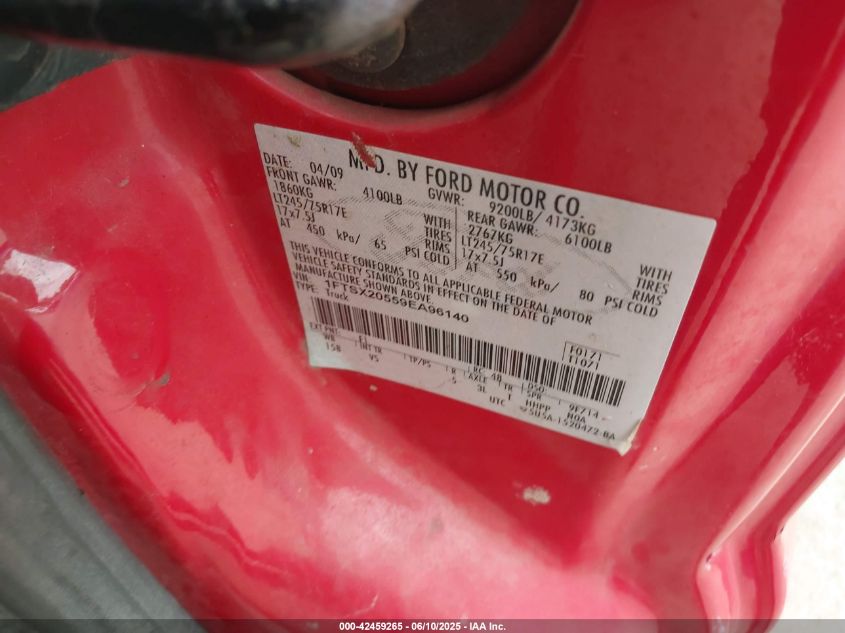 2009 Ford F-250 Lariat/Xl/Xlt VIN: 1FTSX20559EA96140 Lot: 42459265