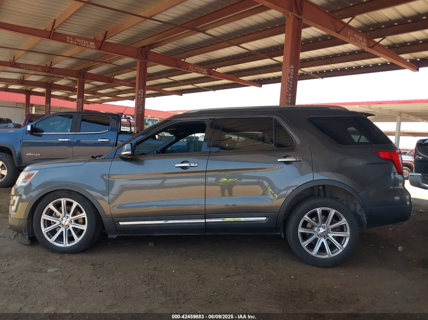 2017 FORD EXPLORER VIN: 1FM5K7F89HGC38661