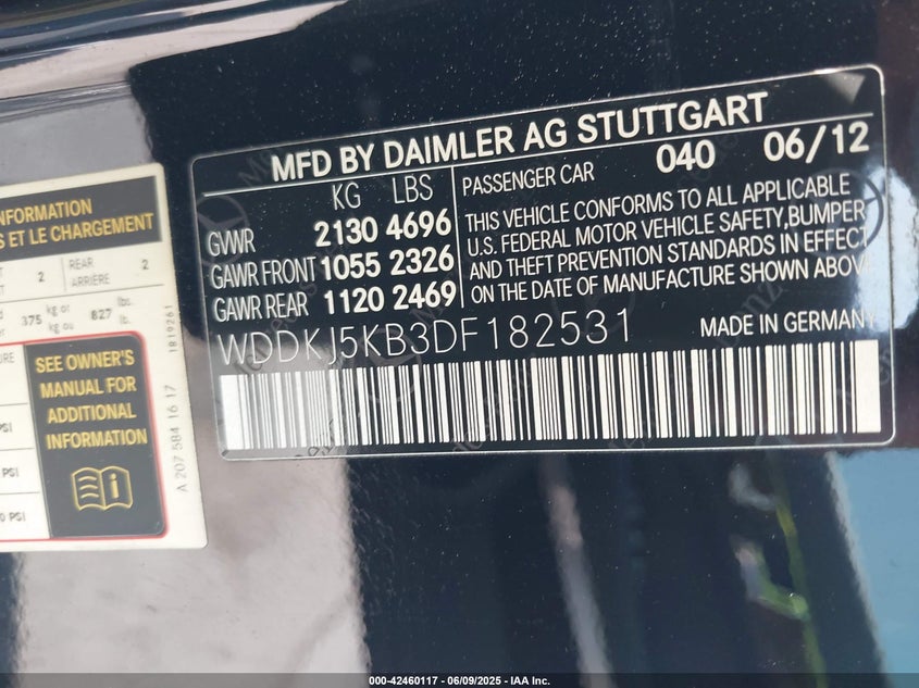 2013 MERCEDES-BENZ E 350 - WDDKJ5KB3DF182531