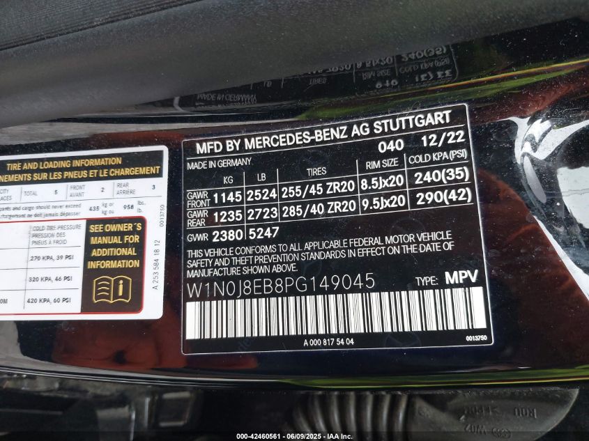 2023 Mercedes-Benz GLC-Class - W1N0J8EB8PG149045