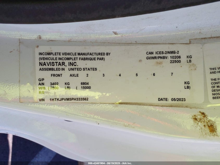 1HTKJPVM5PH333562 2023 CHEVROLET SILVERADO photo no. 8