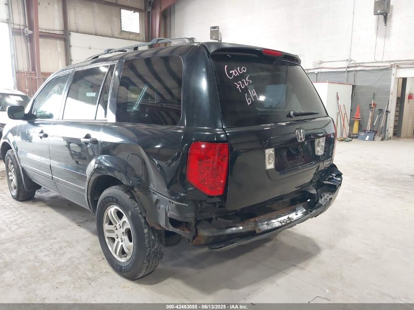 2004 Honda Pilot Ex-L VIN: 2HKYF18514H570752 Lot: 42463055