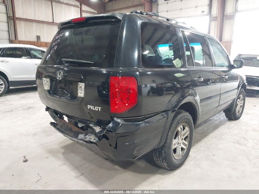 2004 Honda Pilot Ex-L VIN: 2HKYF18514H570752 Lot: 42463055