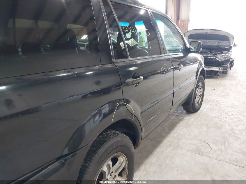 2004 Honda Pilot Ex-L VIN: 2HKYF18514H570752 Lot: 42463055