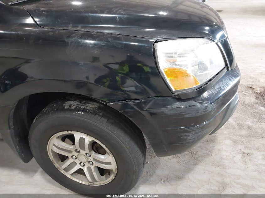 2004 Honda Pilot Ex-L VIN: 2HKYF18514H570752 Lot: 42463055