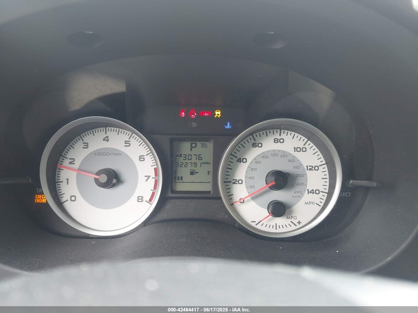 2013 SUBARU IMPREZA 2.0I SPORT PREMIUM - JF1GPAL68DH824177