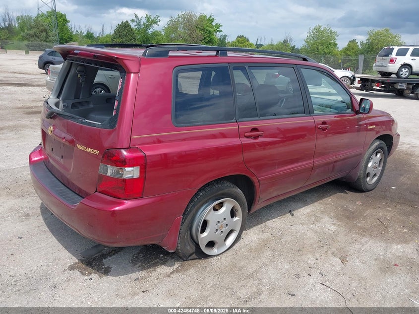2006 TOYOTA HIGHLANDER VIN: JTEDP21AX60097437