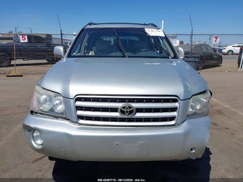2003 Toyota Highlander Limited V6 VIN: JTEHF21A130151918 Lot: 42467710