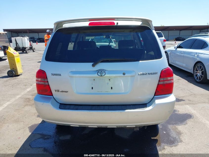 2003 Toyota Highlander Limited V6 VIN: JTEHF21A130151918 Lot: 42467710