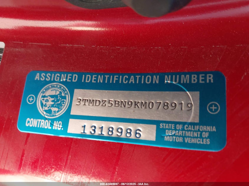 2019 TOYOTA TACOMA TRD OFF ROAD - 3TMDZ5BN9KM078919