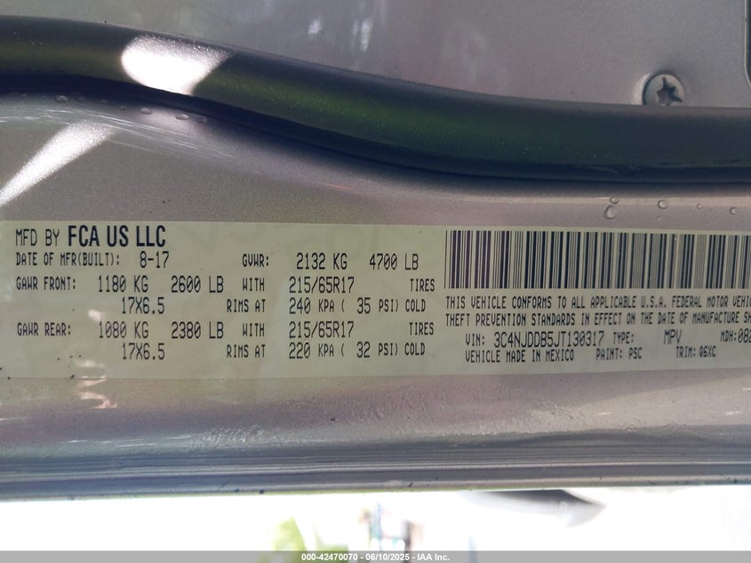 2018 JEEP COMPASS TRAILHAWK 4X4 - 3C4NJDDB5JT130317