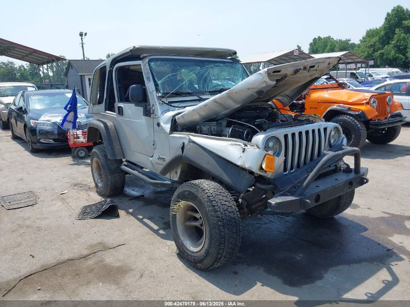2003 Jeep Wrangler X silver other gasoline 1J4FA39S43P363341 photo #1