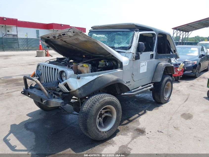 2003 Jeep Wrangler X silver other gasoline 1J4FA39S43P363341 photo #3