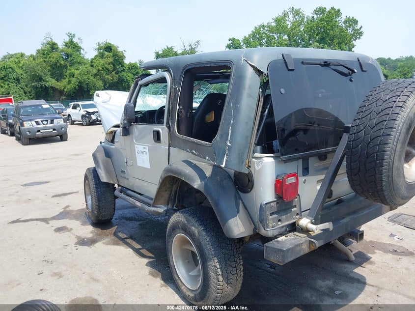 2003 Jeep Wrangler X silver other gasoline 1J4FA39S43P363341 photo #4