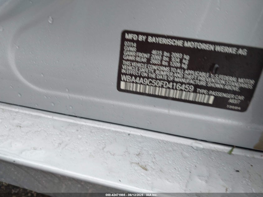 2015 BMW 428 GRAN COUPE - WBA4A9C50FD416459