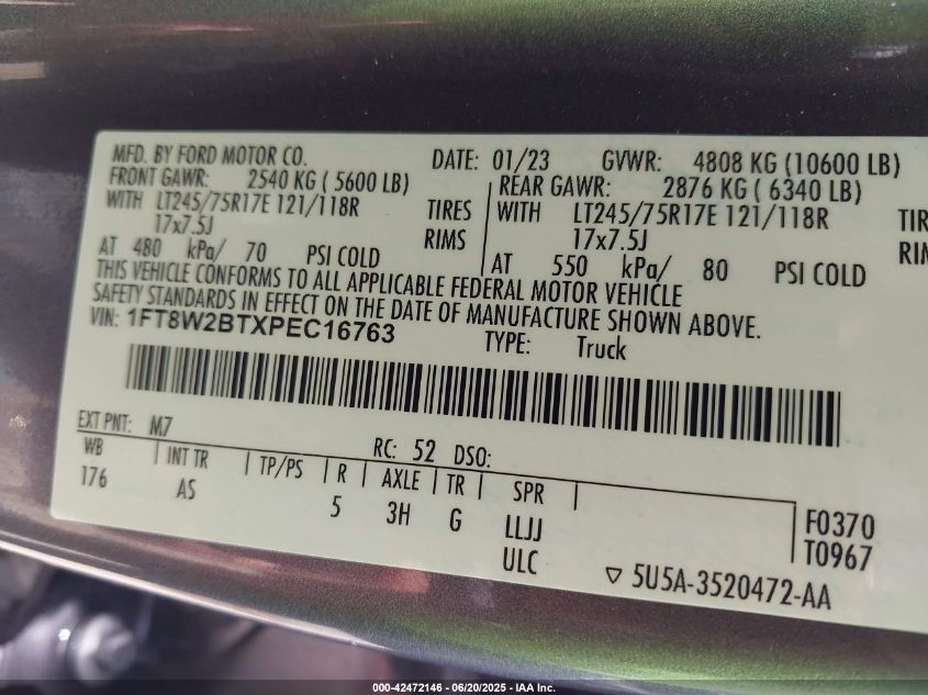 2023 Ford F-250 - 1FT8W2BTXPEC16763