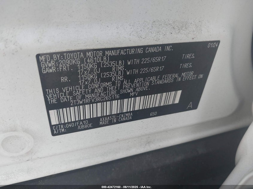 2024 TOYOTA RAV4 XLE - 2T3W1RFV3RC265116