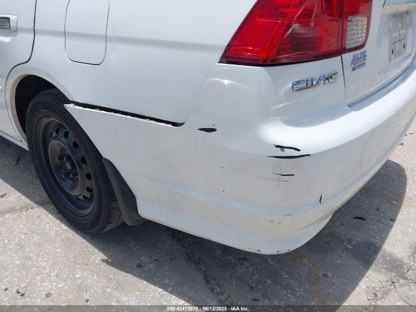 2004 Honda Civic Lx VIN: 2HGES16584H523603 Lot: 42472570