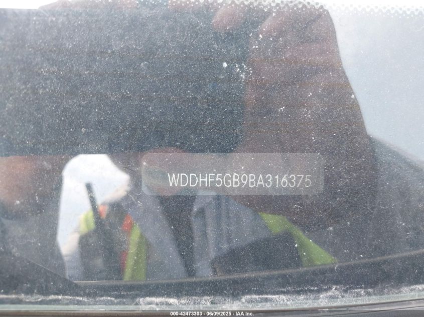 2011 Mercedes-Benz E 350 VIN: WDDHF5GB9BA316375 Lot: 42473303