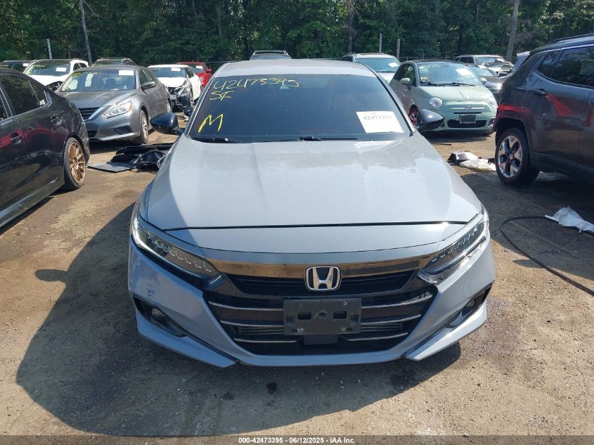 2021 Honda Accord Sport Special Edition VIN: 1HGCV1F46MA118361 Lot: 42473395