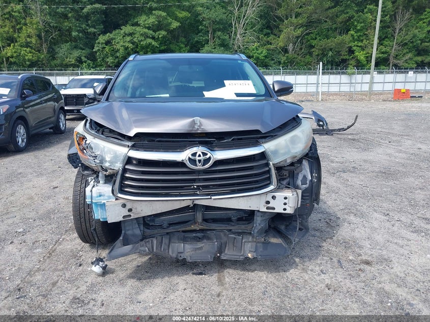 2016 TOYOTA HIGHLANDER XLE V6 - 5TDJKRFH5GS296981