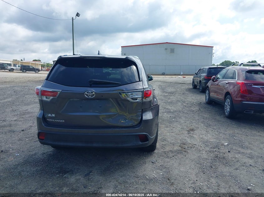 2016 TOYOTA HIGHLANDER XLE V6 - 5TDJKRFH5GS296981