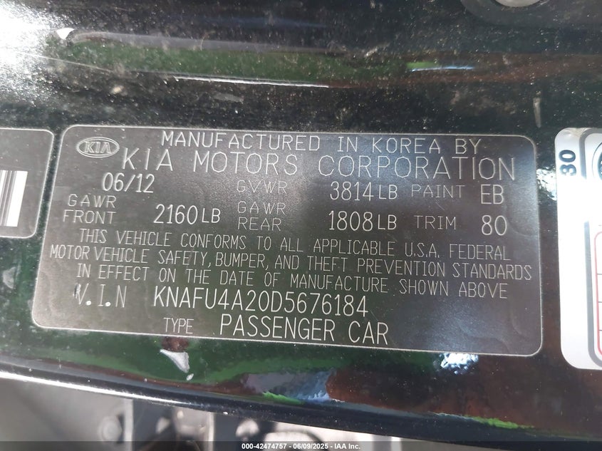 2013 KIA FORTE EX - KNAFU4A20D5676184