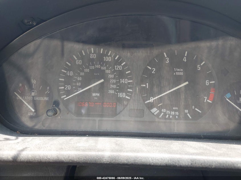1995 BMW 325 Ic Automatic VIN: WBABJ6322SJD41175 Lot: 42475086