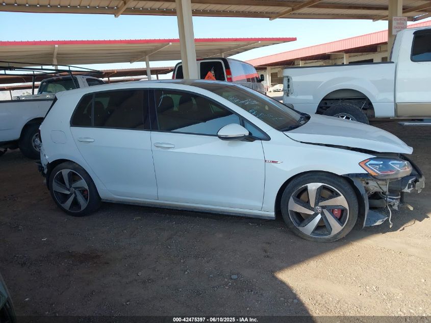 2018 Volkswagen Golf Gti 2.0T Autobahn/2.0T S/2.0T Se VIN: 3VW547AU7JM256121 Lot: 42475397