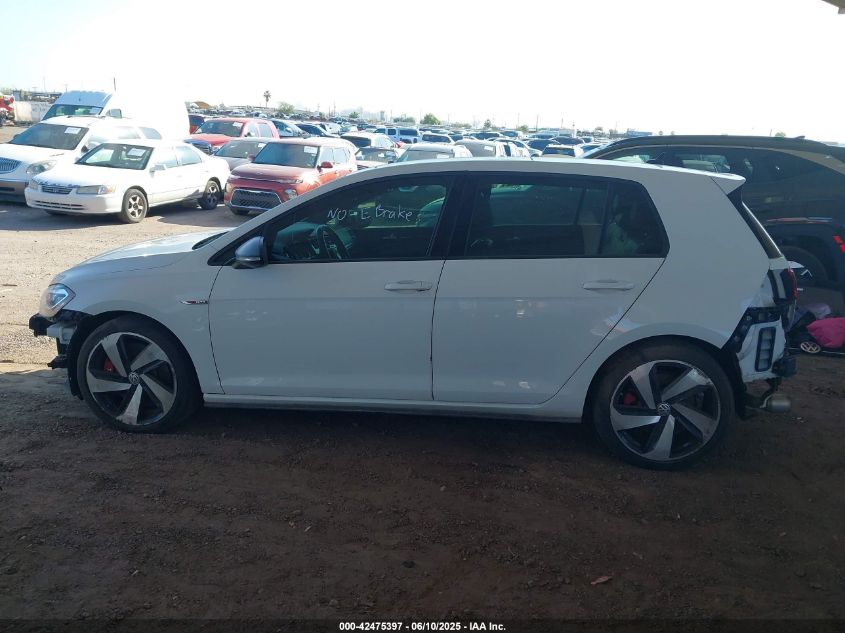 2018 Volkswagen Golf Gti 2.0T Autobahn/2.0T S/2.0T Se VIN: 3VW547AU7JM256121 Lot: 42475397