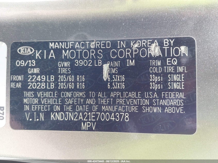 2014 KIA SOUL - KNDJN2A21E7004378