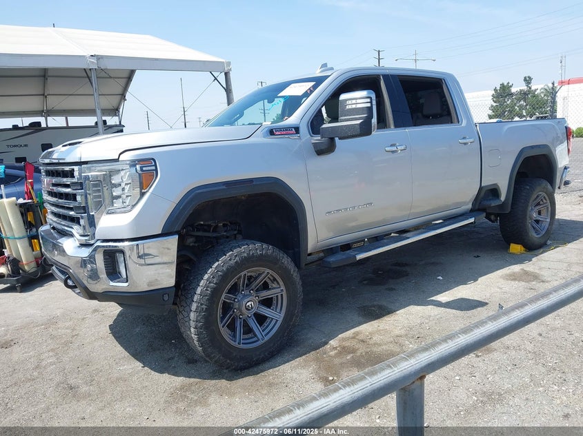 Vin: 1gt49ney6lf193016, lot: 42968652, gmc sierra 4wd  standard bed slt 20202