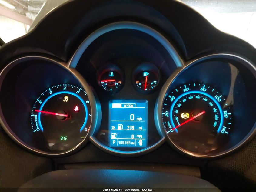 2013 Chevrolet Cruze 2Lt Auto VIN: 1G1PE5SB1D7109990 Lot: 42479341