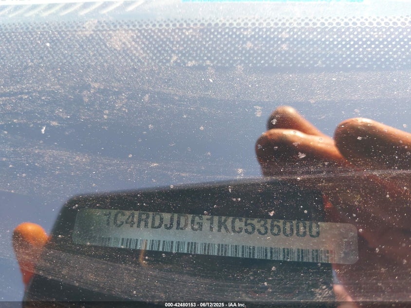 2019 DODGE DURANGO GT PLUS AWD - 1C4RDJDG1KC536000