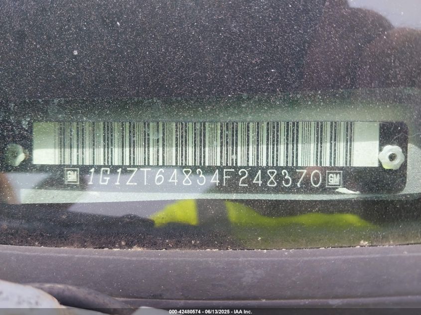 2004 Chevrolet Malibu Maxx Ls VIN: 1G1ZT64834F248370 Lot: 42480574