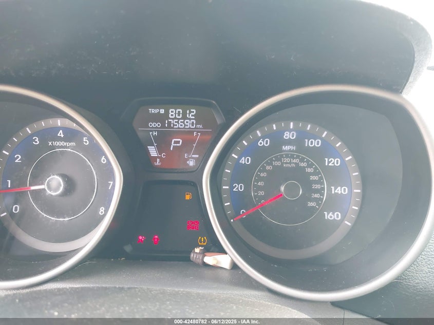 2013 HYUNDAI ELANTRA LIMITED - KMHDH4AE1DU962474