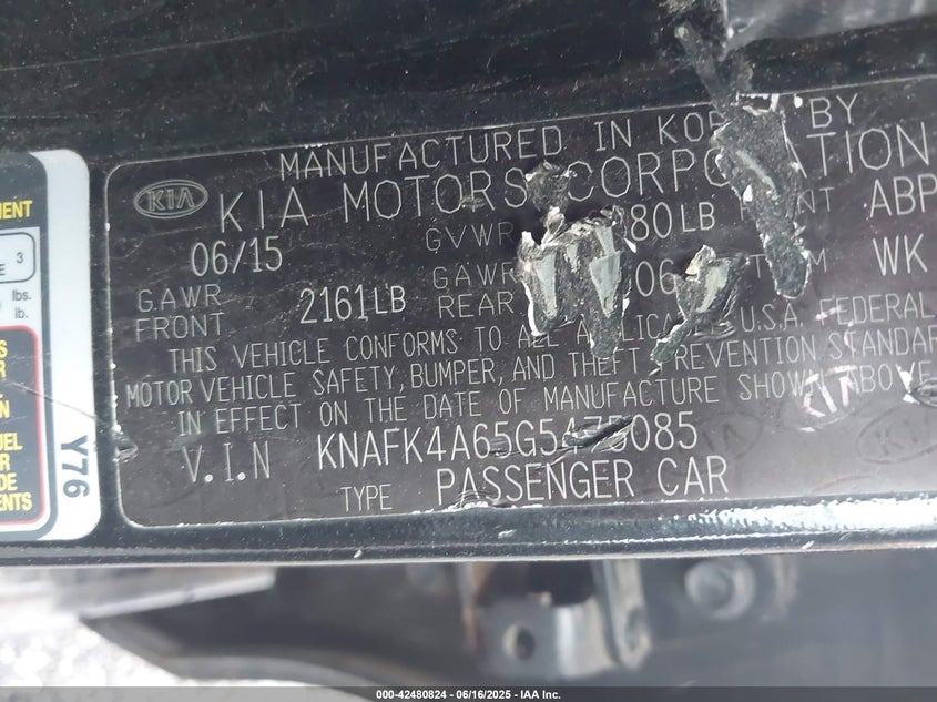 2016 KIA FORTE LX - KNAFK4A65G5475085