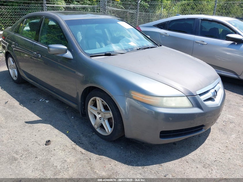2005 Acura Tl grey sedan gasoline 19UUA66235A077359 photo #1