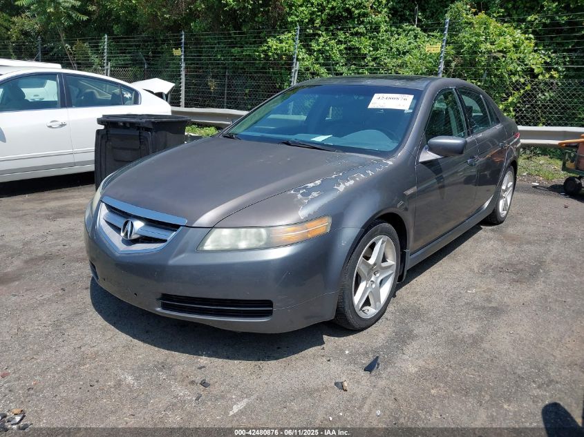 2005 Acura Tl grey sedan gasoline 19UUA66235A077359 photo #3