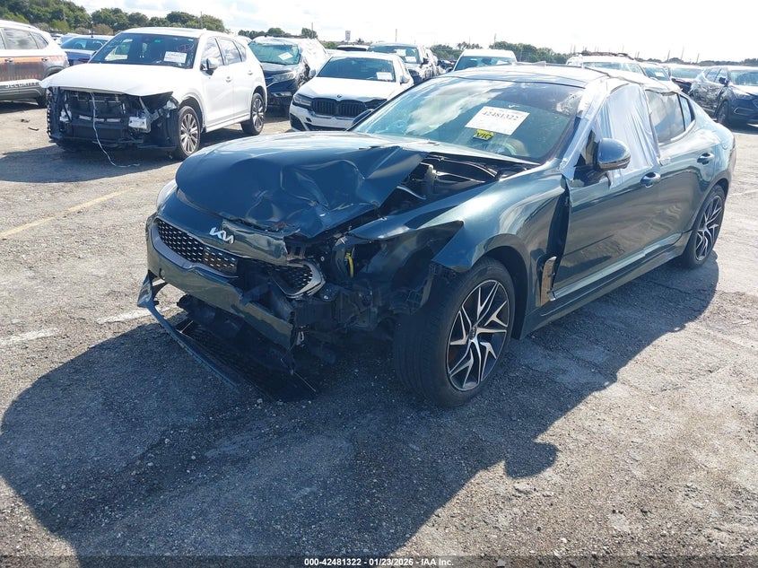 Vin: knae35ld1p6127708, lot: 42974008, kia stinger gt-line 20232