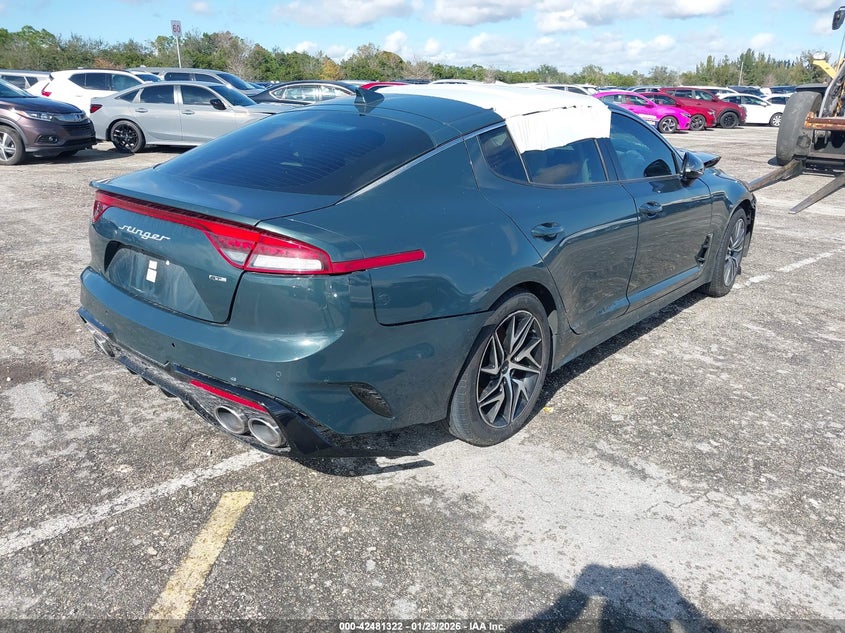 Vin: knae35ld1p6127708, lot: 42974008, kia stinger gt-line 20234