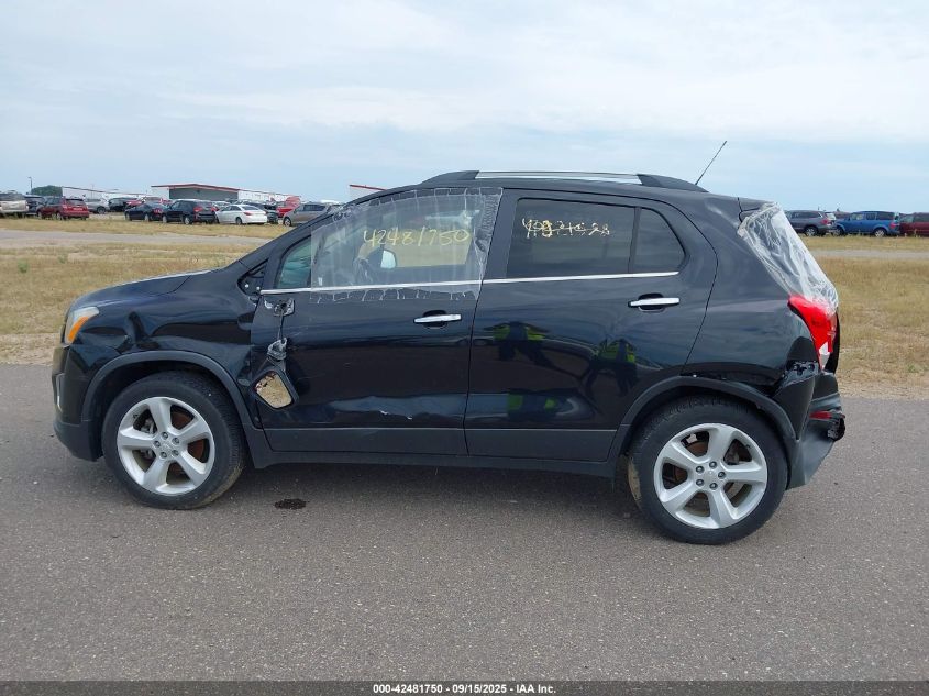 2015 Chevrolet Trax Ltz VIN: 3GNCJTSB0FL176561 Lot: 42481750