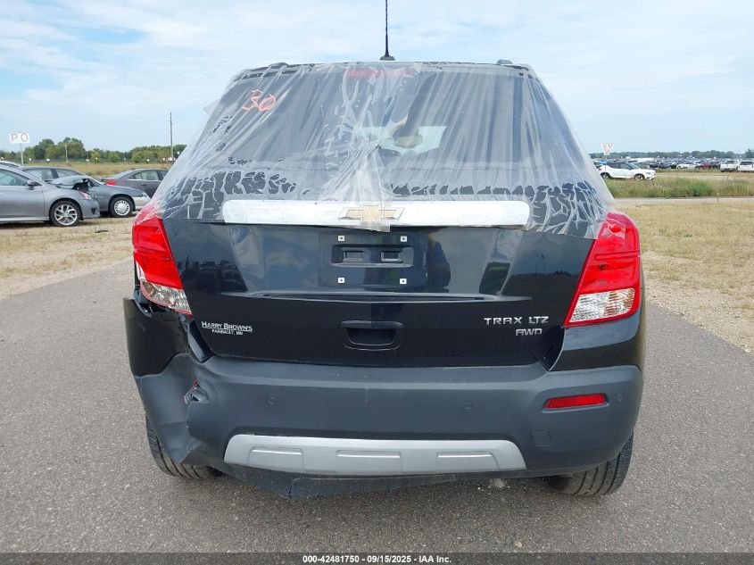 2015 Chevrolet Trax Ltz VIN: 3GNCJTSB0FL176561 Lot: 42481750