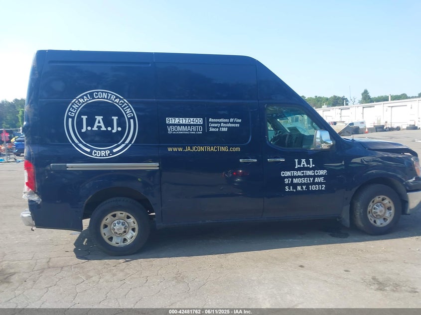 2012 Nissan Nv 2500 Nv2500 Hd Sv V6 VIN: 1N6BF0LY5CN114301 Lot: 42481762