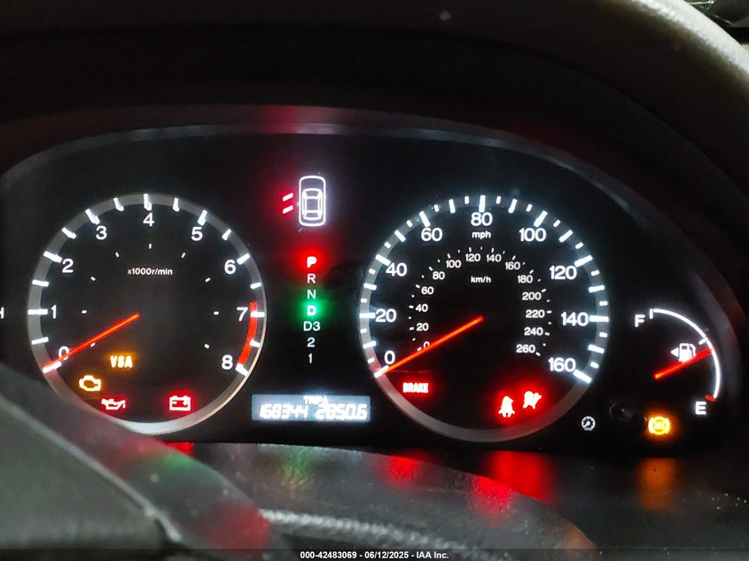 2008 Honda Accord 2.4 Lx VIN: 1HGCP26348A209717 Lot: 42483069